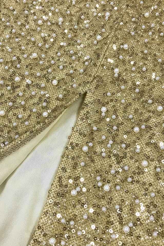Lainey Pearls Beaded Maxi Dress - View 7 | WEUXS