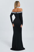 Halter Pearl Crystal-Trim Gown | Dress In Beauty