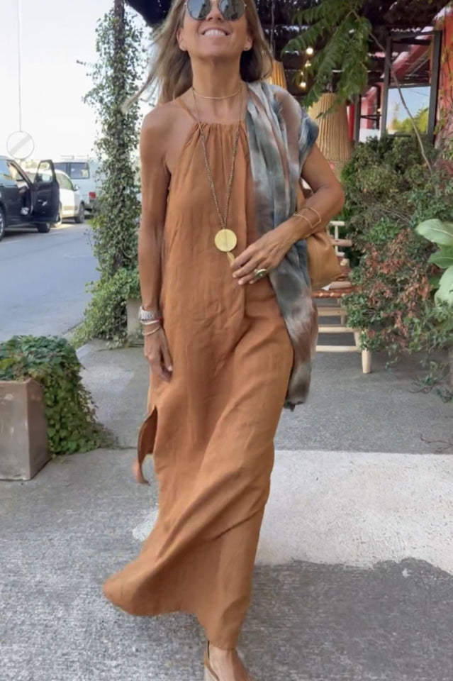 Basic Casual Outdoor Halter Dress | Dress In Beauty