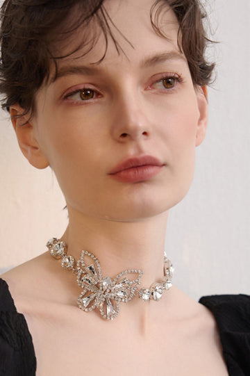 Butterfly Charm Choker Necklace | Dress In Beauty