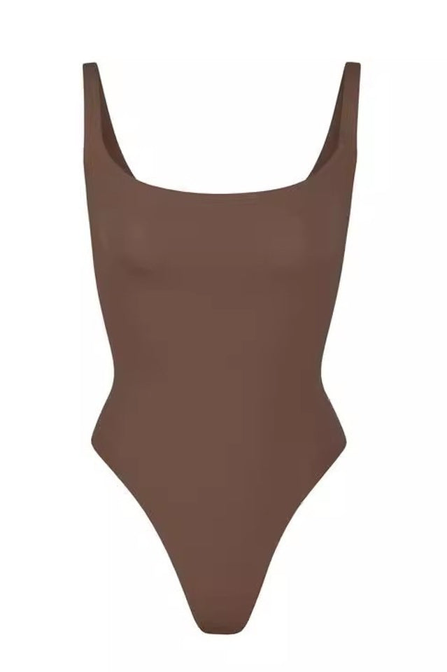 Square Neck Stretch Jersey Bodysuit | Dress In Beauty