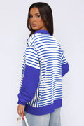 Striped Patchwork Sweatshirt | Dress In Beauty