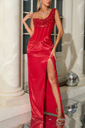 Minka Satin Red Bodycon Maxi Dress | Dress In Beauty