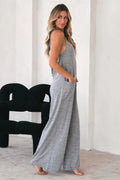 Side Pockets Spaghetti Strap Wide Leg Jumpsuit | Dress In Beauty