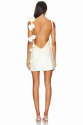 Open Back Flower Mini Dress | Dress In Beauty