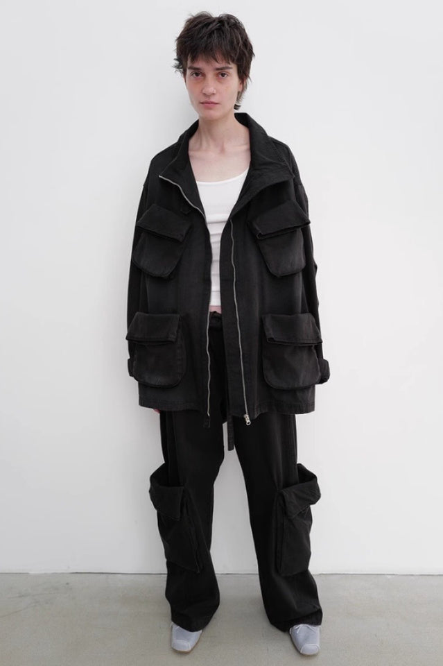 OPEN YY Washed Rolled Cargo Pants | Dress In Beauty