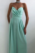 Elegant women's wide leg satin jumpsuit - View 7 | WEUXS