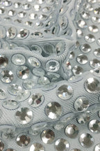 Embellished mini dress with spaghetti straps - View 8 | WEUXS
