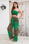 Crimped Top-Pant Printed 2pc Set | Dress In Beauty