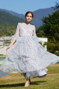 Embroidered Ruffles Elegant Long Dress | Dress In Beauty