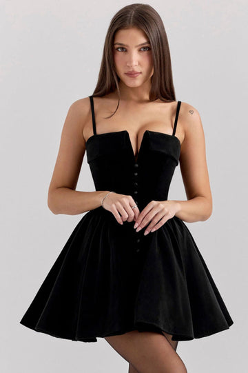 Selina Velvet Tulle Mini Dress | Dress In Beauty