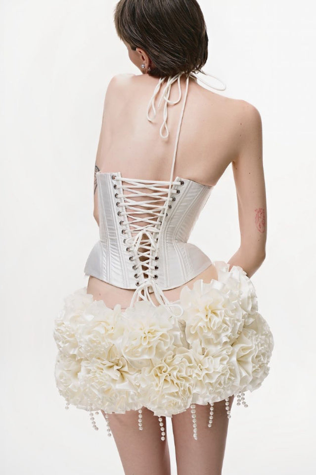 Halter Floral Corset Two Piece Dress | Dress In Beauty