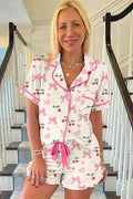 Bow Fruit Print Pajamas Set | Dress In Beauty