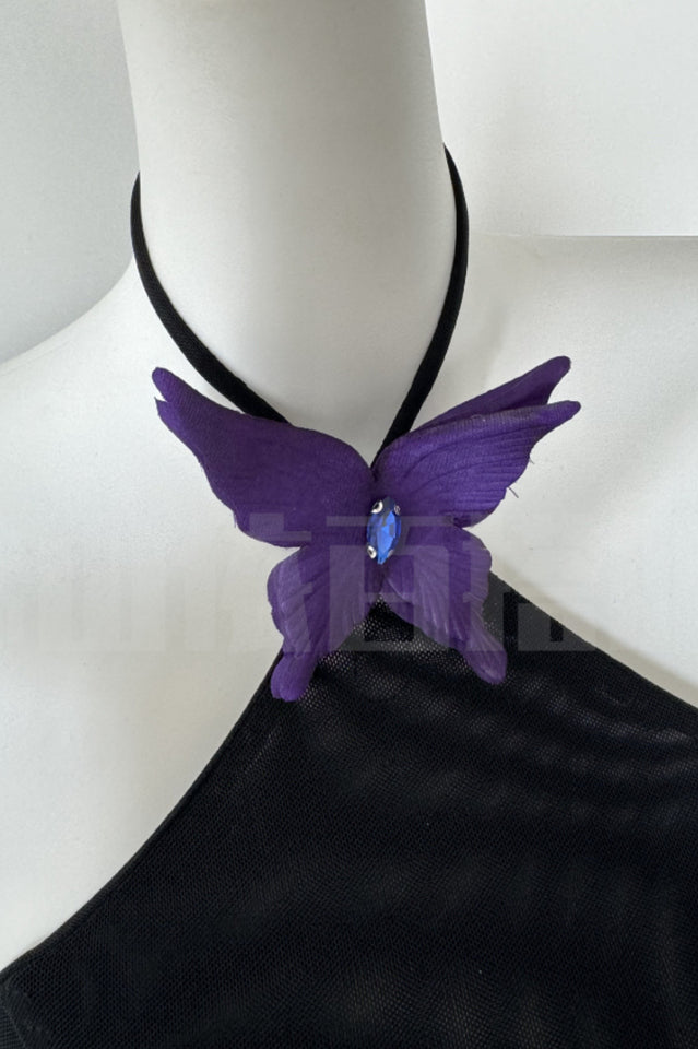 Butterfly Slip Halterneck Dress | Dress In Beauty