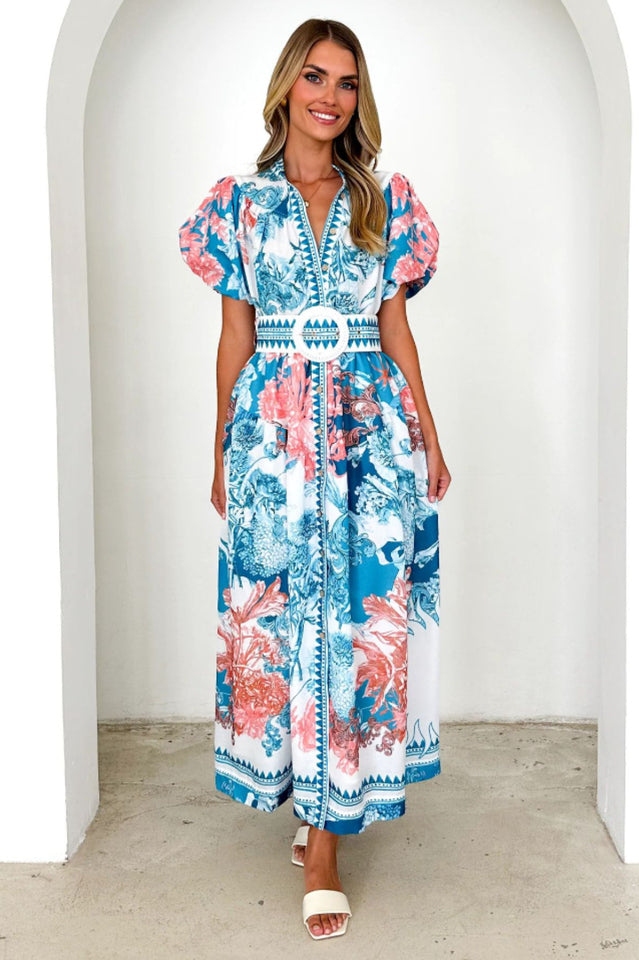 Karen Floral Print Midi Dress | Dress In Beauty