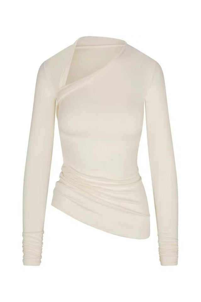 SKIMS Asymmetric Long Sleeve Top | Dress In Beauty