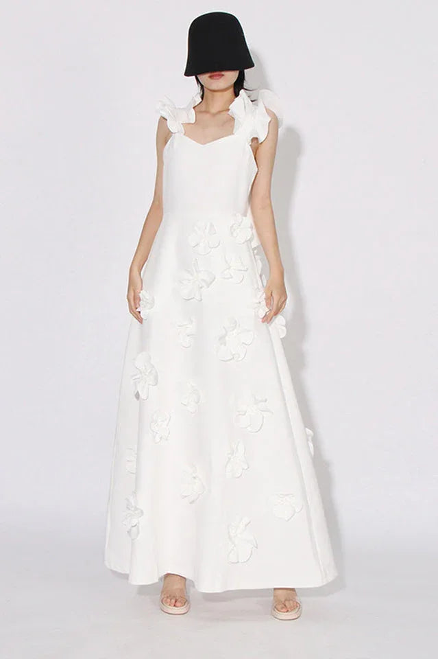 3D Floral Maxi Dress for Formal Events Secondary image