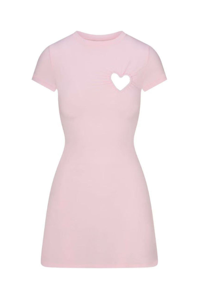 SKIMS Cotton Jersey Heart Mini Dress | Dress In Beauty