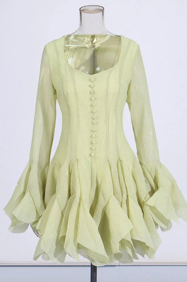 Asymmetric Hem Mini Dress - View 7 | WEUXS