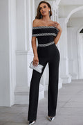 Quilla Black Off Shoulder Jumpsuit | Dress In Beauty