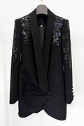 Kallie Sequin Embellished Blazer Mini Dress | Dress In Beauty