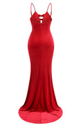 Baptiste Red Bow Velvet Maxi Dress | Dress In Beauty