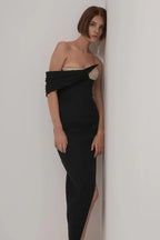 Baroque Pearl Chest Cup Dress - WEUXS