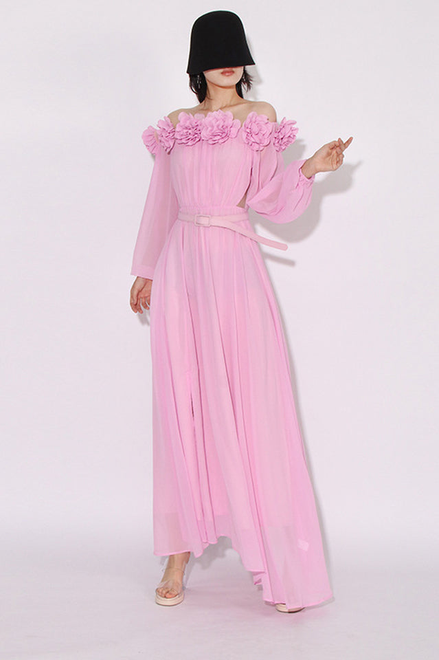 Ascella Flower Shoulder Maxi Dress | Dress In Beauty