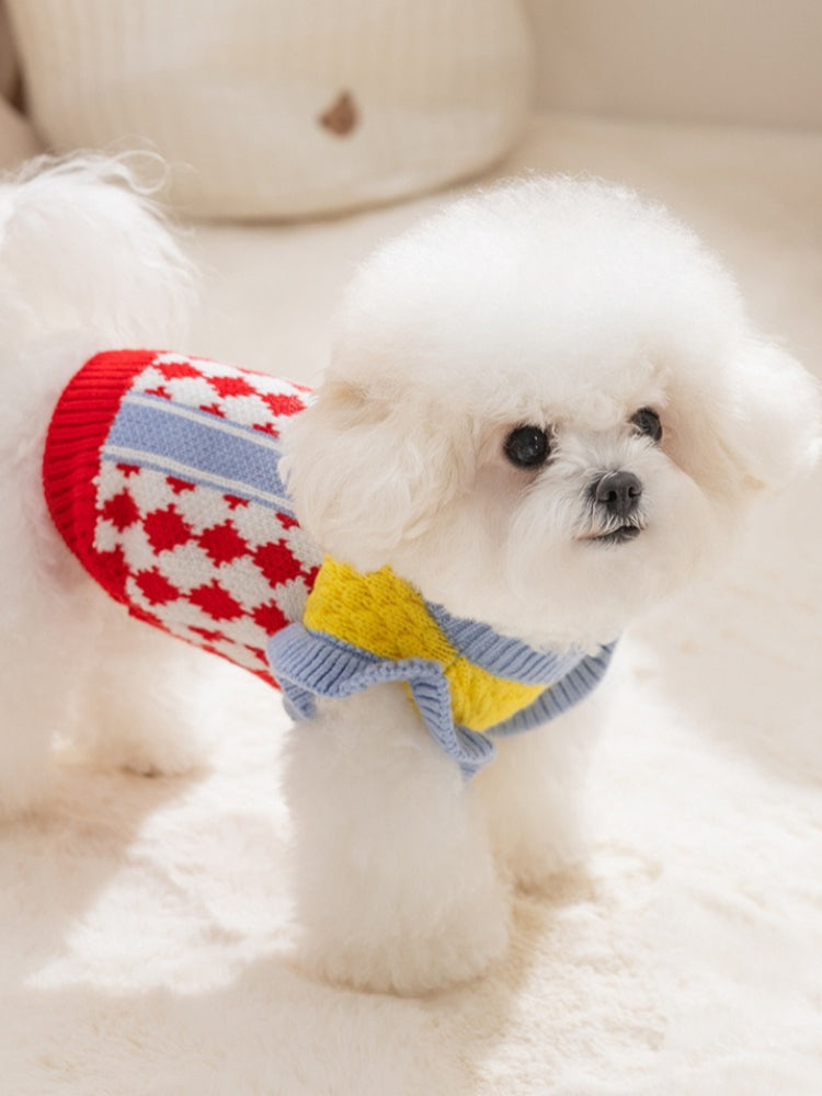 Argyle Knit Pet Sweater - View 6 | WEUXS