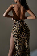 Smooth Zebra Print Backless Dress | Dress In Beauty