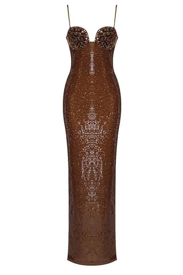 Lorelei Brown Sequin Dress | Dress In Beauty