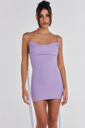 Spaghetti Strap Mini Scrunch Dress | Dress In Beauty