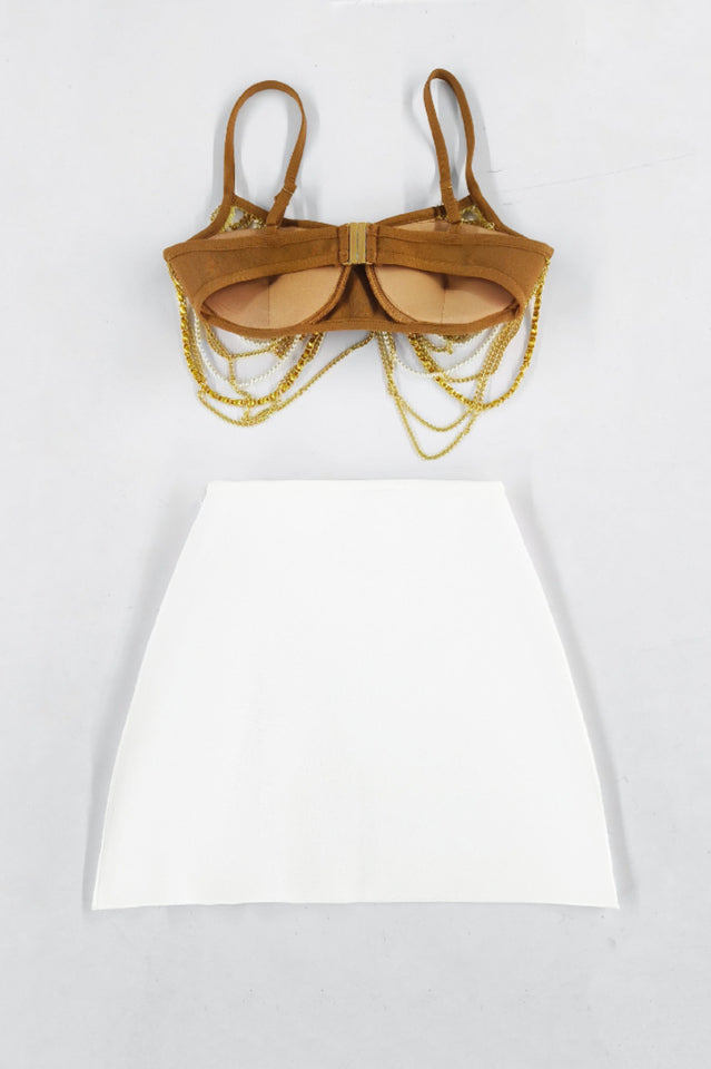 Sable Pearl Body Chain Set | Dress In Beauty