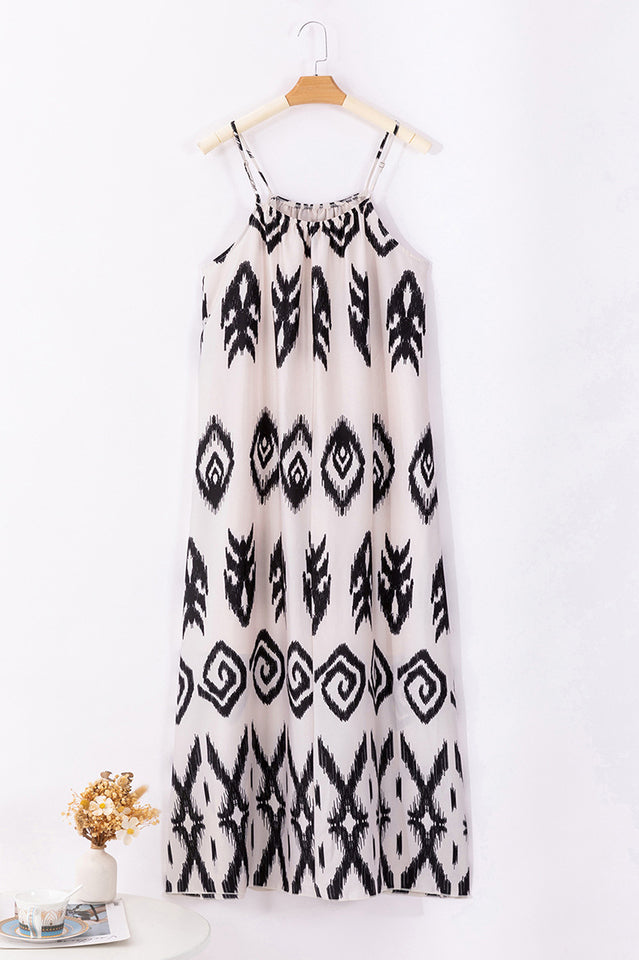 Printed A-Line Maxi Dress | Dress In Beauty