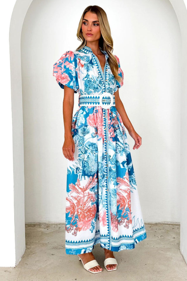 Karen Floral Print Midi Dress | Dress In Beauty