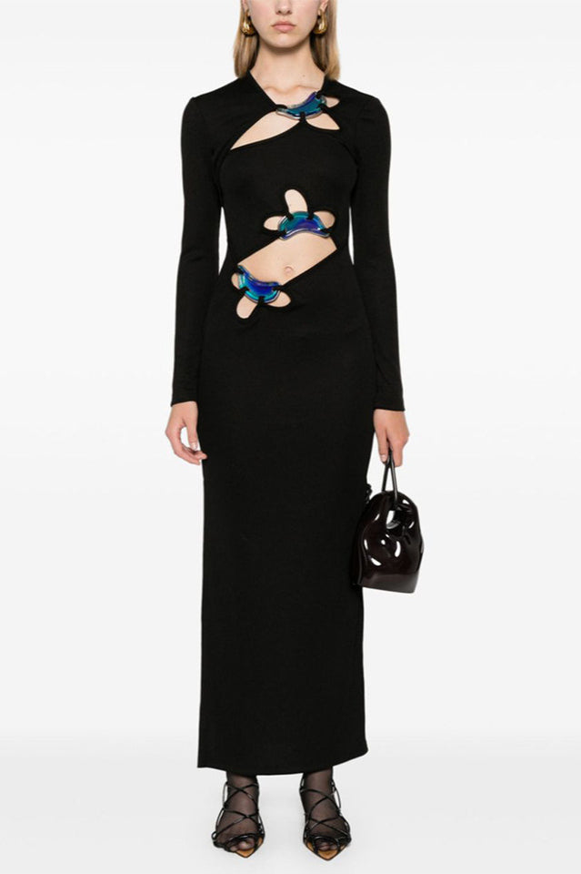 Circular Mood Stone Long Sleeve Dress | Dress In Beauty