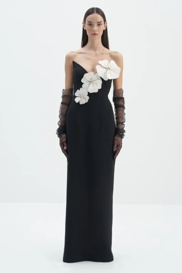 White Flower Embellished Maxi Dress | Dress In Beauty