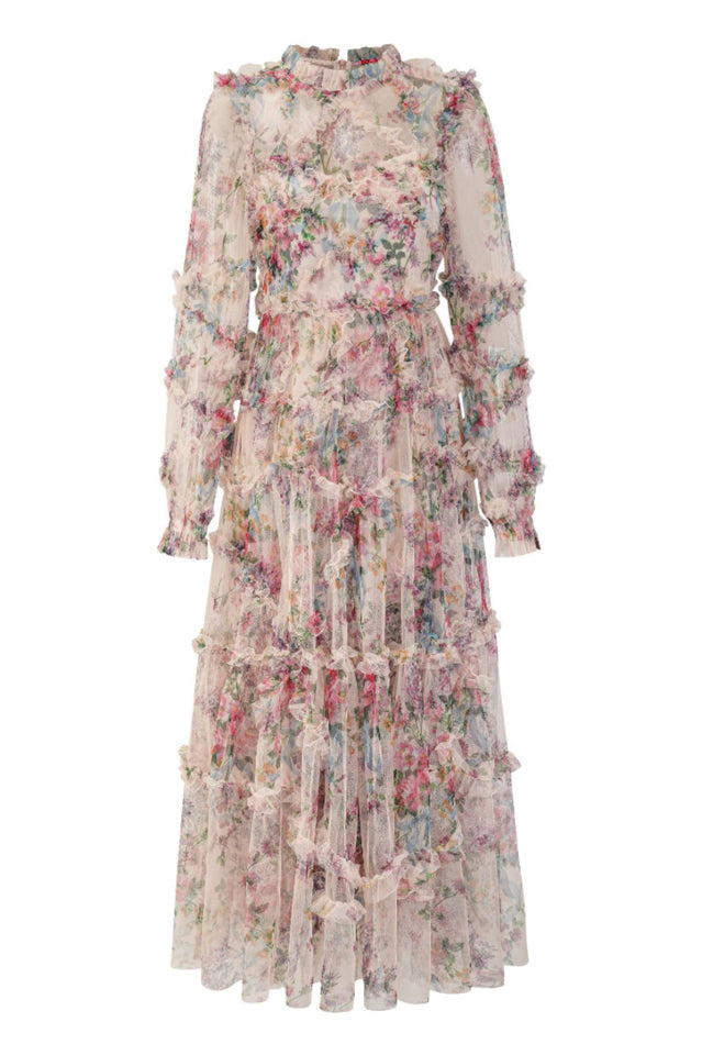 Georgina Ruffle Maxi Dress | Dress In Beauty