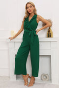 Calf Length Pleated Ruffled Jumpsuit | Dress In Beauty