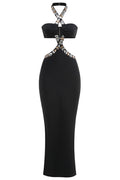 Alma Diamante Cutout Halter Maxi Dress | Dress In Beauty