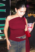 Chic One Shoulder T-Shirt | Dress In Beauty