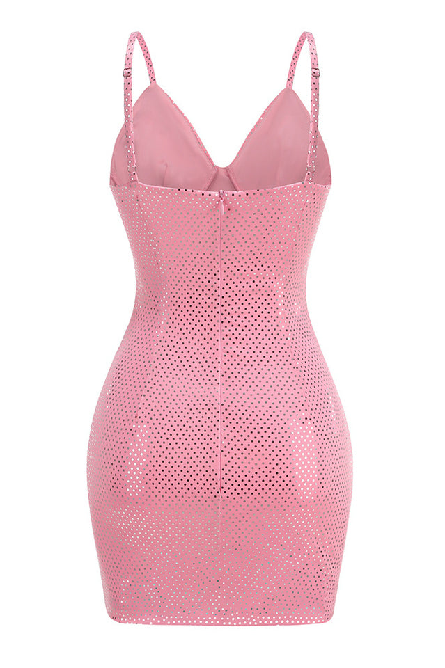 Pink Polka Dot Bustier Dress | Dress In Beauty