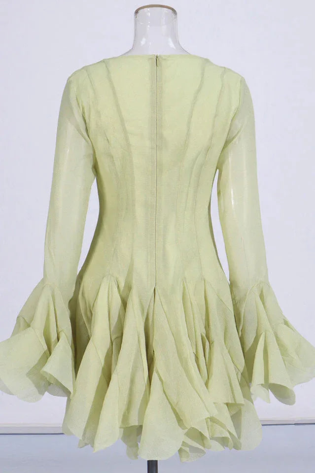 Asymmetric Hem Mini Dress - View 8 | WEUXS