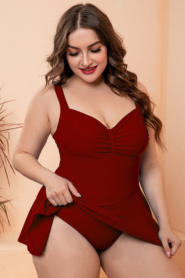 Floral Print Swim Dress With Shorts | Dress In Beauty