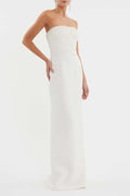 Pearl Embellished Strapless Gown | Dress In Beauty