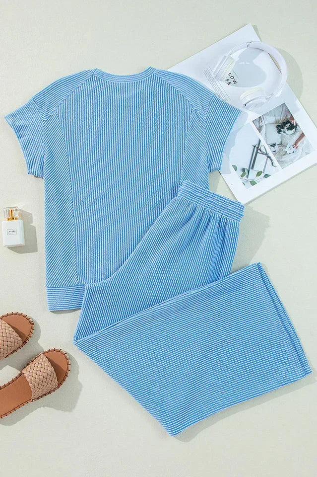 Women's Knit Lounge Set - View 6 | WEUXS