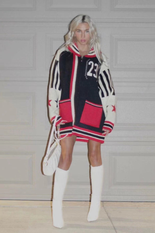 Team 23 Knitted Zip Through | Dress In Beauty