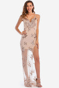Backless Sequin Party Maxi Dress - Dress In Beauty