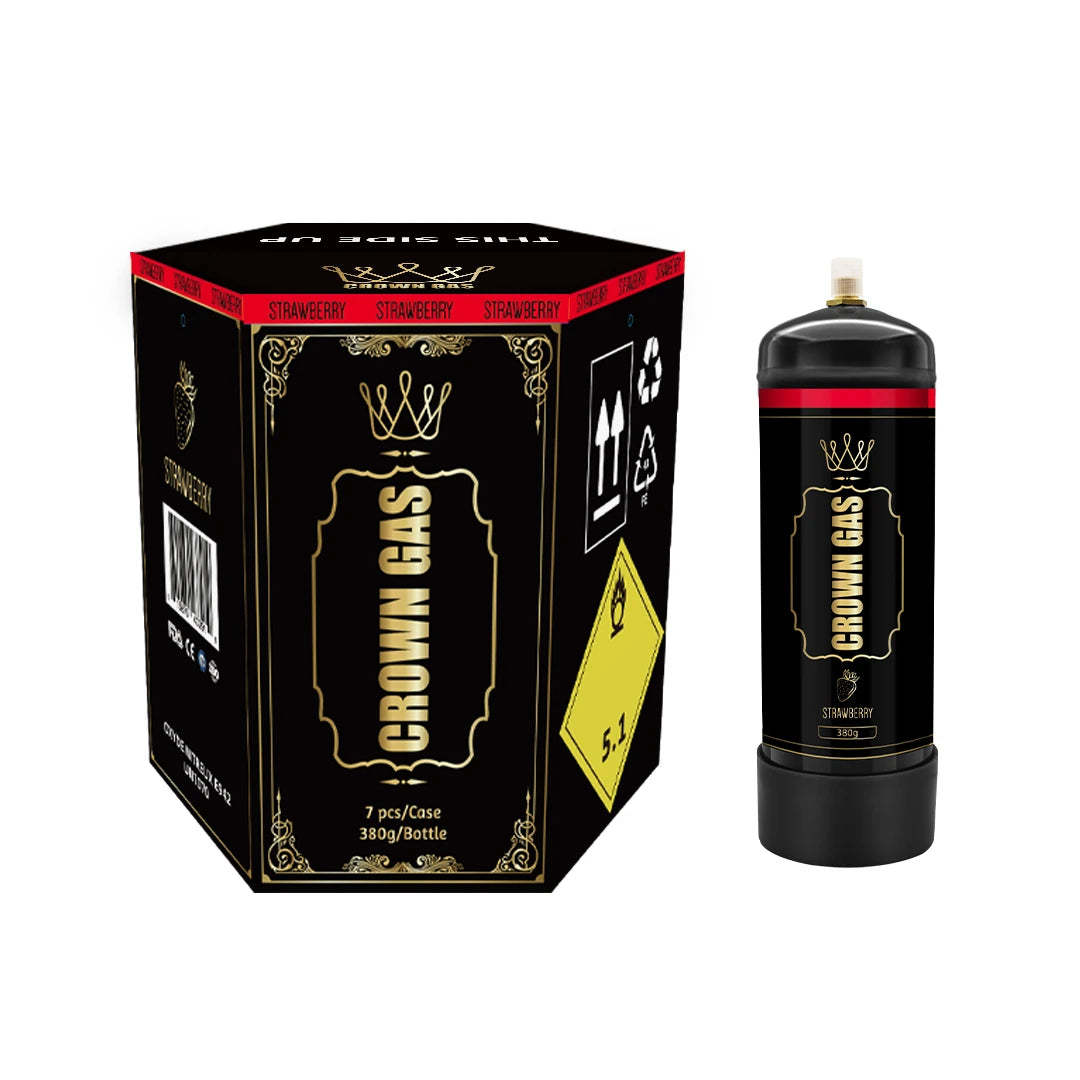 Crown Gas Strawberry Flavor Cream Can 380g