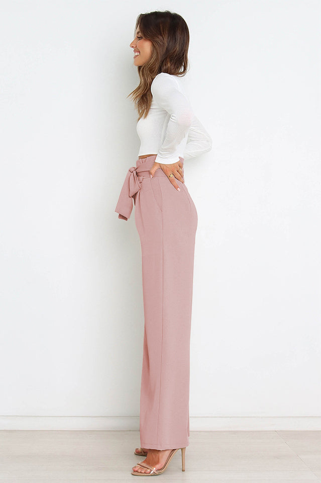 All-Matching Belted Wide-Leg Trouser | Dress In Beauty